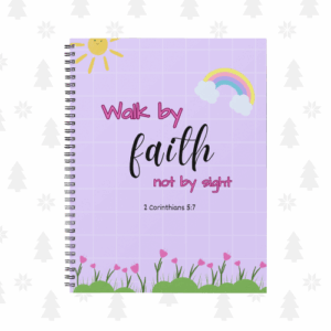 Christian Notebook I Walk by FAITH