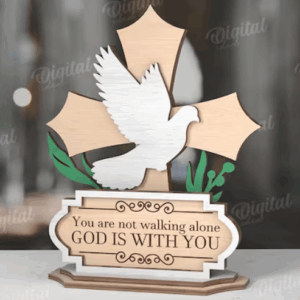 Divine Decor Stand (Cross) – God Is With You