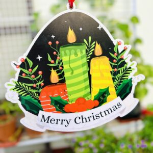 Christmas Decor - Wall hanging Christmas Candles