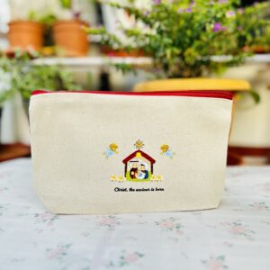 Christ-Centred Christmas Mini Pouch - Christ the saviour is born