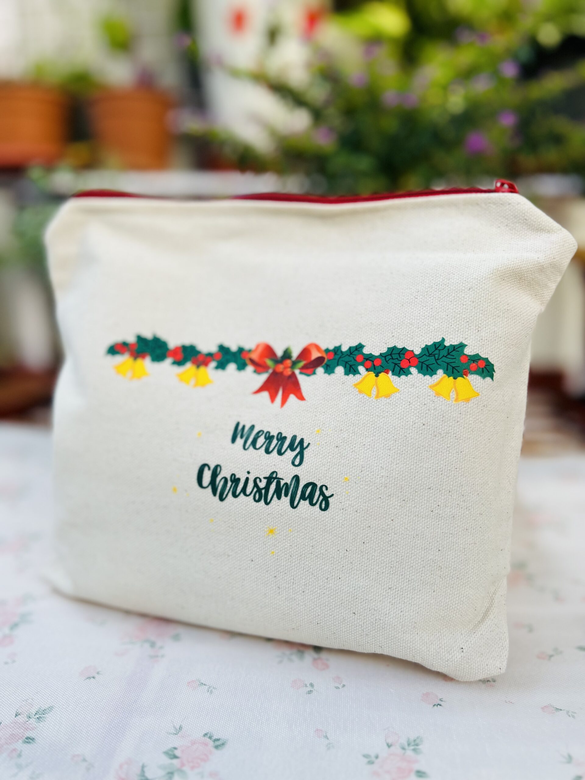 Premium Christ-Centred Christmas Travel Pouch – (Merry Christmas)